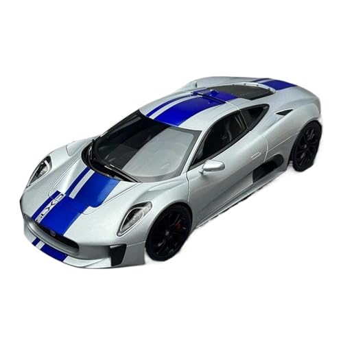 1 18 Für Jaguar C-X75 2015 CX75 Sportwagenmodell Maßstabmodell Fahrzeug Metallgeschenk Für Freunde Und Führungskräfte Druckgussmodelle Motorfahrzeuge(Silber) von DUEVEL