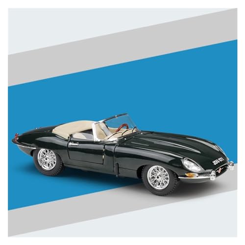 DUEVEL 1 18 Für Jaguar E-Type Coupe Legierung Druckguss 4 Türen Statische Simulation Automodell Sammlung Geschenk Spielzeug Handwerk Druckgussmodelle Motorfahrzeuge(Grün) von DUEVEL