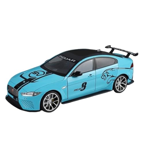 1 18 Für Jaguar XE SV Projekt 8 Legierung Sport Auto Modell Maßstab Druckguss Auto Modell Geschenk Druckgussmodelle Motorfahrzeuge(Blau) von DUEVEL