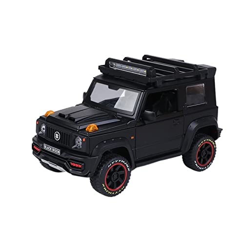 1 18 Für Jimny Geländewagen Druckguss-Simulation Automodell Erwachsene Desktop-Persönlichkeitsverzierungen Druckgussmodelle Motorfahrzeuge(Schwarz) von DUEVEL