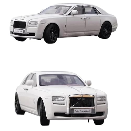 1 18 Für Limited Rolls-Royce Ghost Miniatur-Simulationsautomodell Aus Legierung Für Erwachsene Sammlerstück Ausstellungsdekoration Druckgussmodelle Motorfahrzeuge(White) von DUEVEL