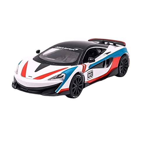 1 18 Für McLaren 600LT Rennwagen Legierungsmodell Simulation Sound Light Pull Back Collection Spielzeugfahrzeug Druckgussmodelle Motorfahrzeuge(A) von DUEVEL