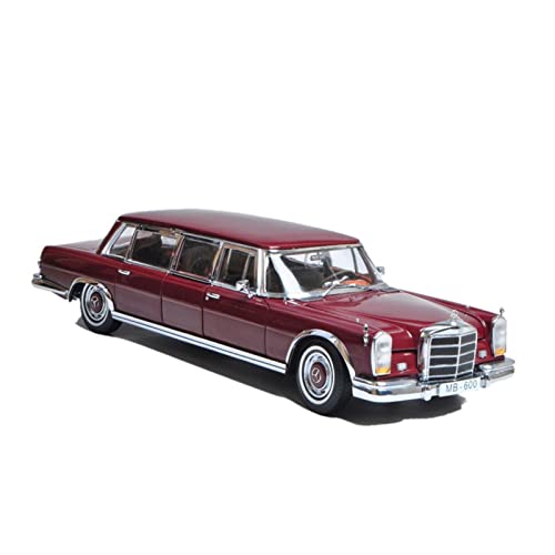 1 18 Für Mercedes-Benz 600 Pullman 1966 Legierungssimulation Erweitertes Automodell Dekoration Sammlungsgeschenk Druckgussmodelle Motorfahrzeuge(Rot) von DUEVEL