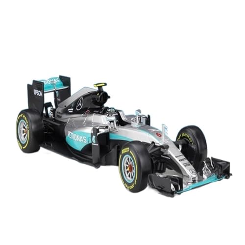 1 18 Für Mercedes-Benz F1 W07 Hybrid Formel 1 Legierung Druckguss Modellauto Statisches Geschenk Druckgussmodelle Motorfahrzeuge(NO6) von DUEVEL