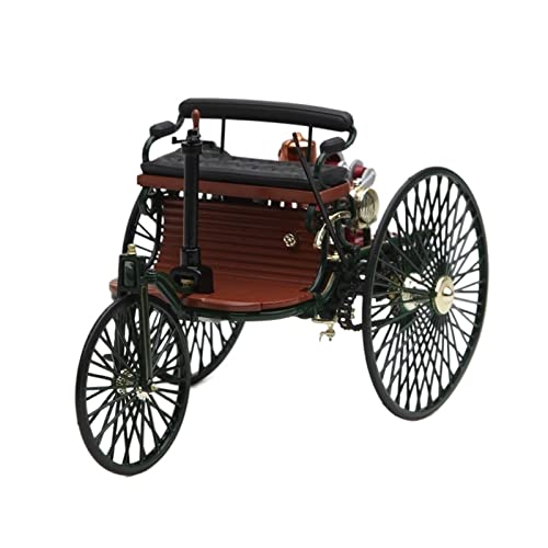 1 18 Für Mercedes Benz Motorwagen 1886 Legierung Automodell Klassisches Auto Dreirad Spielzeug Ornamente Geschenke Druckgussmodelle Motorfahrzeuge von DUEVEL