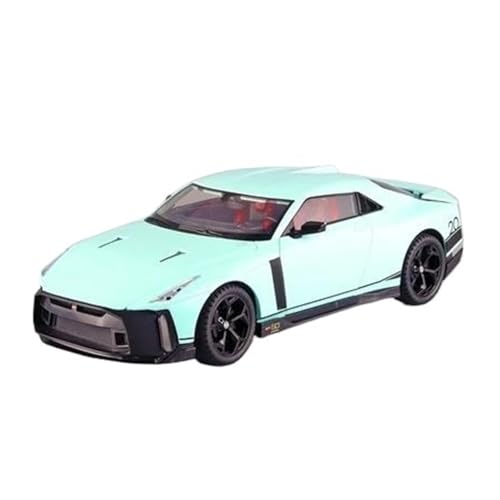 1 18 Für Niaasn GT-R GTR 50 Legierung Sportwagen Druckguss Metall Spielzeug Rennmodell Simulation Sound Und Licht Spielzeug Druckgussmodelle Motorfahrzeuge(Grün) von DUEVEL