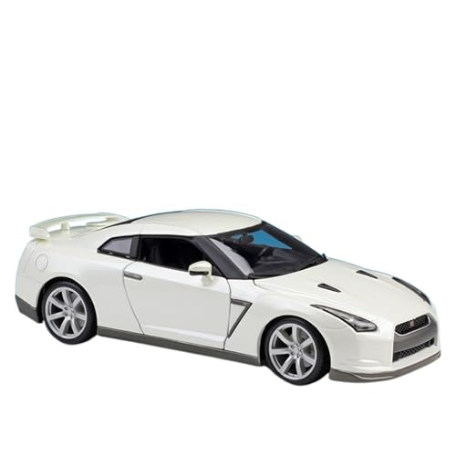 1 18 Für Nissan GT-R R35 Legierung Auto Modell Druckguss Metall Auto Modell Hohe Simulation Modell Druckgussmodelle Motorfahrzeuge(Weiß) von DUEVEL