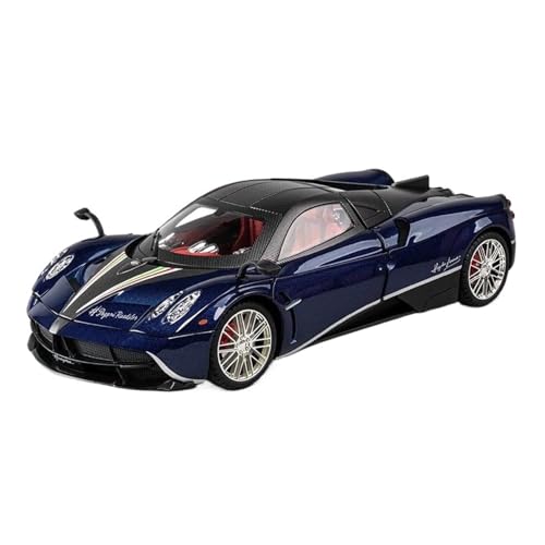 1 18 Für Pagani Huayra Dinastia Maßstab Druckguss Metallmodell Spielzeug Sportwagenmodell Mit Ton Und Licht Druckgussmodelle Motorfahrzeuge(Blau) von DUEVEL