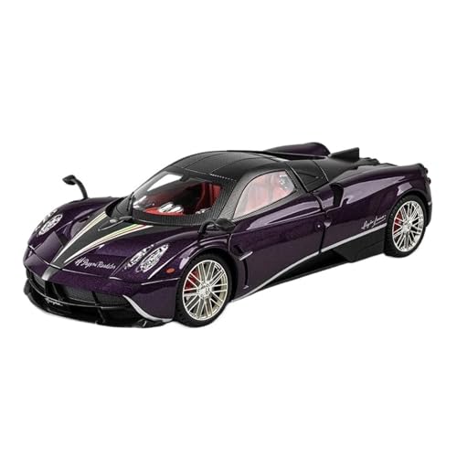 1 18 Für Pagani Huayra Dinastia Maßstab Druckguss Metallmodell Spielzeug Sportwagenmodell Mit Ton Und Licht Druckgussmodelle Motorfahrzeuge(Purple) von DUEVEL