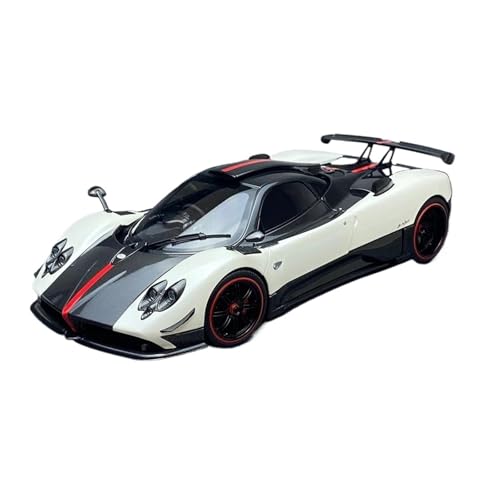 1 18 Für Pagani Zonda Cinque 2009 Weißes Sportwagenmodell Mit Rechtslenkung, Metalldruckguss-Fahrzeugmodell Sammlerstücke Druckgussmodelle Motorfahrzeuge von DUEVEL