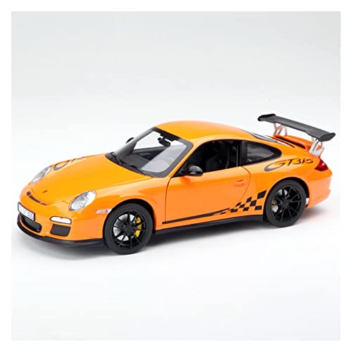 1 18 Für Porsche 911 GT3 RS 2009 Orange Legierung Druckguss Tür Für Öffnen Automodellsammlung Dekoration Druckgussmodelle Motorfahrzeuge von DUEVEL