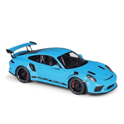 1 18 Für Porsche 911 GT3 RS Metalldruckguss-Modellauto Fertige Sammlerstücke, Spielzeugauto-Ornamente Druckgussmodelle Motorfahrzeuge(Schwarz) von DUEVEL