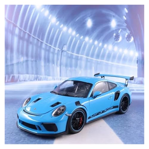 1 18 Für Porsche 911 GT3 RS Sportwagen Druckgusslegierung Modell Simulation Modell Dekoration Sammlung Geschenk Druckgussmodelle Motorfahrzeuge(Blau) von DUEVEL