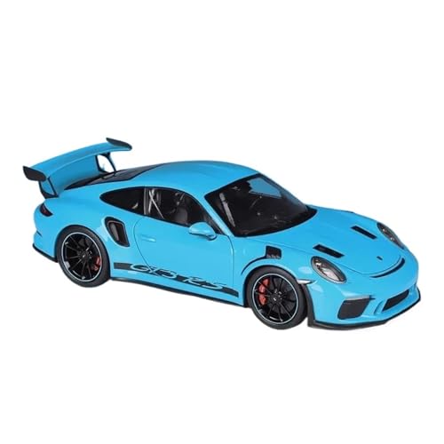 1 18 Für Porsche 911 GT3 RS Sportwagen Legierung Automodell Simulationsauto Druckgussmodell Dekoration Geschenkkollektion Druckgussmodelle Motorfahrzeuge(Blau) von DUEVEL