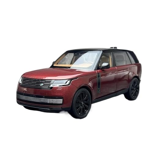 1 18 Für Range Rover SV SUV 2022 Legierungsautomodell Aus Metalldruckguss, Fahrzeugsammlung, Boutique-Ornamente Druckgussmodelle Motorfahrzeuge(Rot) von DUEVEL