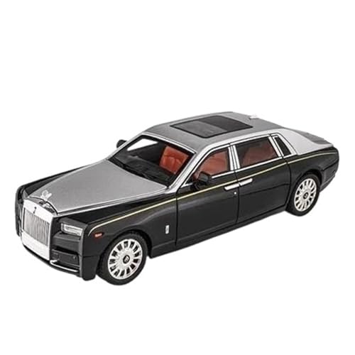 1 18 Für Rolls-Royce Phantom Legierung Auto Modell Simulation Maßstab Modell Sound Und Licht Pull Back Sammlung Druckgussmodelle Motorfahrzeuge(Silber) von DUEVEL