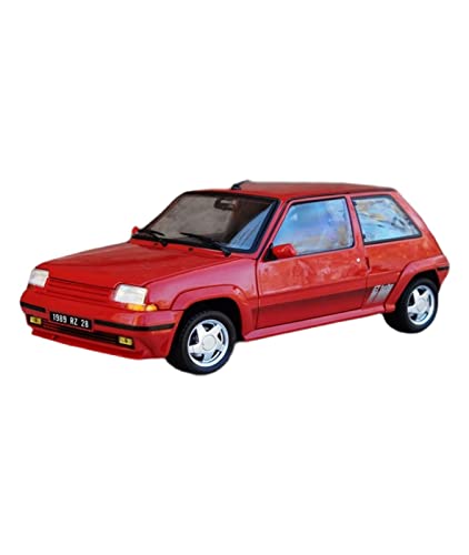 1 18 Für Supercinq GT Turbo 1989 Druckgusslegierung Automodellsammlung Spielzeug Geschenk Dekoration Rot Druckgussmodelle Motorfahrzeuge von DUEVEL