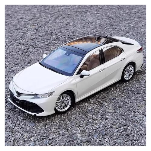 1 18 Für Toyota Camry 2018 Legierung Auto Modell Auto Spielzeug Simulation Sammlung Auto Modell Druckgussmodelle Motorfahrzeuge(Weiß) von DUEVEL