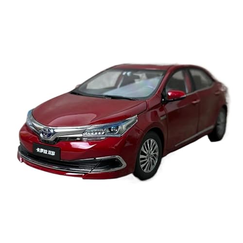 1 18 Für Toyota Corolla Zweimotoriges Metallautomodell Statische Verzierung Diecast-Fahrzeugmodell-Enthusiasten Sammlerstücke Druckgussmodelle Motorfahrzeuge(Rot) von DUEVEL