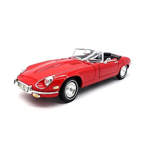 1 18 Passend Für Jaguar E-Type 1971 Alloy Diecast Car Model Collection Spielzeug Souvenir Dekoration Rot Druckgussmodelle Motorfahrzeuge von DUEVEL