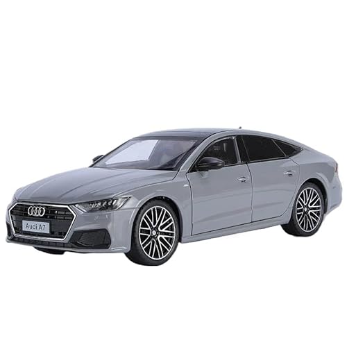 1 24 Für Audi A7 Legierung Auto Modell Maßstab Modell Mit Sound Und Licht Sammler Geschenk Druckgussmodelle Motorfahrzeuge(Grau) von DUEVEL