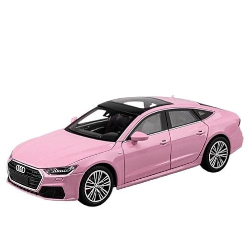 1 24 Für Audi A7 Legierung Auto Modell Maßstab Modell Mit Sound Und Licht Sammler Geschenk Druckgussmodelle Motorfahrzeuge(Rosa) von DUEVEL