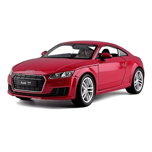 1 24 Für Audi TT Alloy Car Model Diecast Toy Vehicle High Simitation Cars Toys Druckgussmodelle Motorfahrzeuge(Rot) von DUEVEL