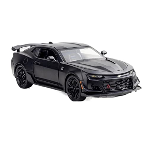 1 24 Für Camaro Sports Statisches, Sturzfestes, Langlebiges Metallmodell Druckgussmodelle Motorfahrzeuge(Schwarz) von DUEVEL