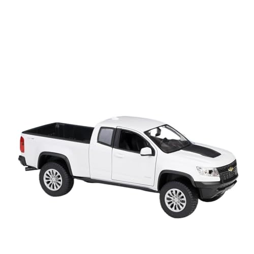 1 24 Für Chevrolet Colorado ZR2 Pickup 2017 Simulation Druckgussautomodell Spielzeugauto Druckgussmodelle Motorfahrzeuge(Weiß) von DUEVEL