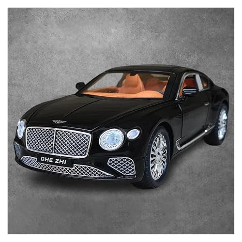 1 24 Für Continental GT Legierung Modell Auto Miniatur Casting Sound Und Licht Auto Spielzeug Geschenk Druckgussmodelle Motorfahrzeuge(Schwarz) von DUEVEL