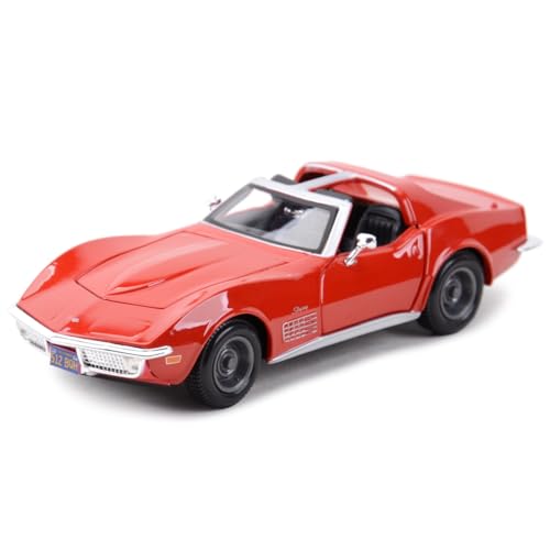 1 24 Für Corvette 1970 Rot Statisch Die-cast Fahrzeug Sammlung Modell Auto Spielzeug Druckgussmodelle Motorfahrzeuge von DUEVEL