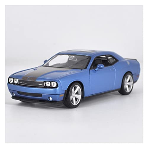 1 24 Für Dodge Challenger Simulation Legierung Automodell Handwerk Dekoration Sammlung Spielzeug Geschenk Druckgussmodelle Motorfahrzeuge(Blau) von DUEVEL