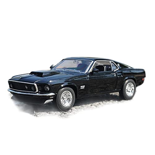 1 24 Für Ford Mustang Boss 429 1969 Supercar Legierung Automodell Diecast Spielzeugfahrzeuge Auto Druckgussmodelle Motorfahrzeuge(Rot) von DUEVEL