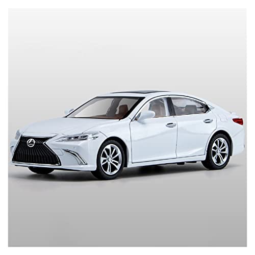 1 24 Für Lexus ES300 Diecast Metal Car Model Hohe Simulation Sound Light Pull Back Toy Collection Geschenke Druckgussmodelle Motorfahrzeuge(Weiß) von DUEVEL