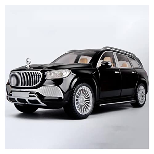 1 24 Für Maybach GLS 600 Alu Diecast Modellauto Mit Lichtmusik 6 Türen CanOpened Druckgussmodelle Motorfahrzeuge(A) von DUEVEL