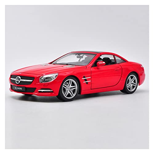 1 24 Für Mercedes-Benz 2012 SL500 Sportwagen Simulation Diecast Legierung Automodell Dekoration Geschenk Druckgussmodelle Motorfahrzeuge(Weiß) von DUEVEL