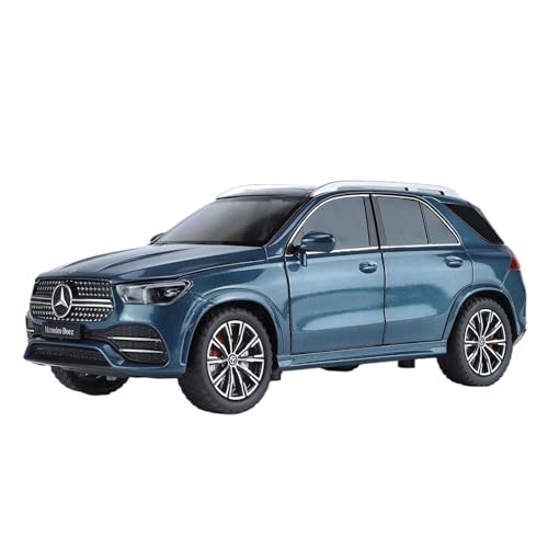 1 24 Für Mercedes-Benz GLE350 GLE SUV Legierung Auto Druckguss Auto Modell Sound Und Licht Pull Back Auto Spielzeug Druckgussmodelle Motorfahrzeuge(Blau) von DUEVEL