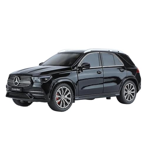 1 24 Für Mercedes-Benz GLE350 SUV Simulation Legierung Modell Modell Auto Sound Und Licht Pull Back Spielzeug Geschenk Druckgussmodelle Motorfahrzeuge(Schwarz) von DUEVEL