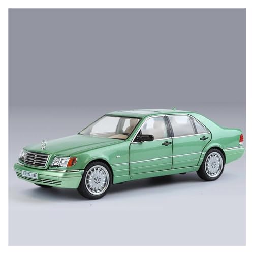 1 24 Für Mercedes-Benz W140 S320 SEL Sportwagenmodell Simulationsmodell Sound- Und Lichtsammlung Ornamente Druckgussmodelle Motorfahrzeuge(Green B) von DUEVEL