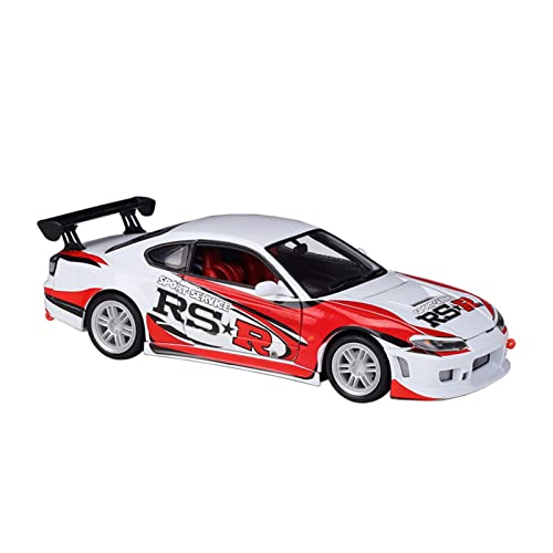 1 24 Für Nissan Silvia S15 RS-R Supercar Legierung Automodell Diecast Spielzeugfahrzeuge Druckgussmodelle Motorfahrzeuge von DUEVEL