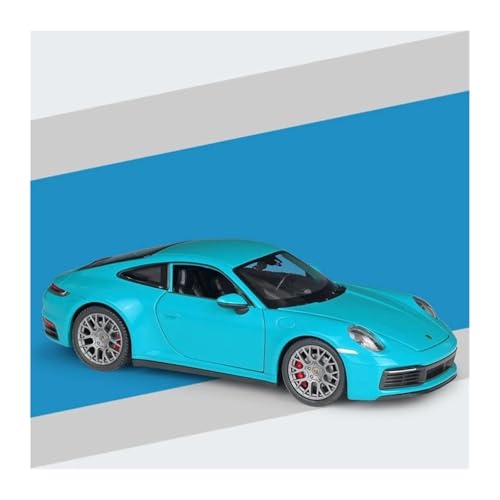 1 24 Für Porsche 911 Carrera 4S Legierung Auto Modell Fahrzeug Sammlung Modell Junge Spielzeug Druckgussmodelle Motorfahrzeuge(Blau) von DUEVEL