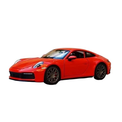 1 24 Für Porsche 911 Carrera Coupe Legierung Sportwagen Modell Diecast Metall Spielzeug Fahrzeuge Auto Modell Sammlerstücke Druckgussmodelle Motorfahrzeuge(Rot) von DUEVEL