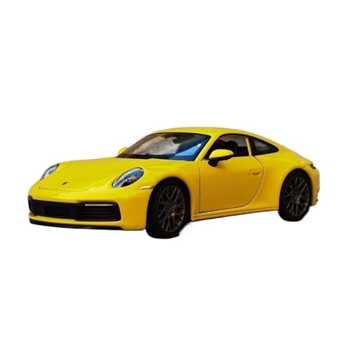 1 24 Für Porsche 911 Carrera Coupe Legierung Sportwagen Modell Diecast Metall Spielzeug Fahrzeuge Auto Modell Sammlerstücke Druckgussmodelle Motorfahrzeuge(Yellow) von DUEVEL