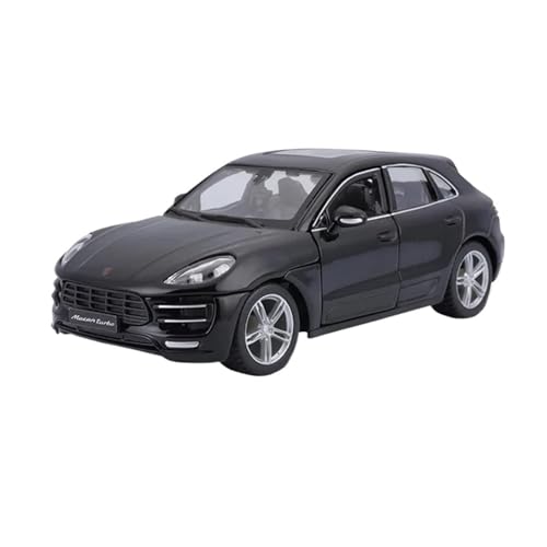 1 24 Für Porsche Macan Legierung Racing Luxus Klassische Auto Diecast Auto Modell Spielzeug Geschenk Druckgussmodelle Motorfahrzeuge(Schwarz) von DUEVEL