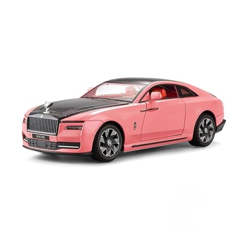 1 24 Für Rolls-Royce Ghost Party Legierung Druckguss Modell Sound Und Licht Pull Back Maßstab Modell Sammeln Druckgussmodelle Motorfahrzeuge(Rosa) von DUEVEL