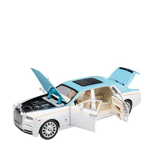 1 24 Für Rolls Royce Phantom Mansory Legierung Modellauto Miniatur Supercar Metall Fahrzeug Jungen Geschenk Druckgussmodelle Motorfahrzeuge(Blau) von DUEVEL