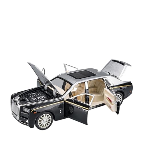 1 24 Für Rolls Royce Phantom Mansory Legierung Modellauto Miniatur Supercar Metall Fahrzeug Jungen Geschenk Druckgussmodelle Motorfahrzeuge(Silber) von DUEVEL