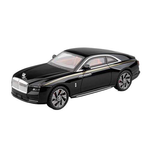 1 24 Für Rolls-Royce Spectre Auto Modell Metall Modell Auto Simulation Modell Sound Und Licht Sammlung Druckgussmodelle Motorfahrzeuge(Schwarz) von DUEVEL