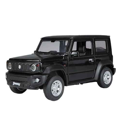 1 24 Für Suzuki Jimny Automodell Metall Geländewagenmodell Simulation Sound Und Licht Sammlung Druckgussmodelle Motorfahrzeuge(Schwarz) von DUEVEL