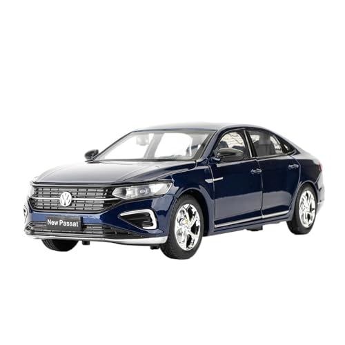 1 24 Für Volkswagen Passat 2023 Legierung Auto Druck Druck Spielzeug Auto Modell Ziehen Auto Spielzeug Geschenke Druckgussmodelle Motorfahrzeuge(Purple) von DUEVEL